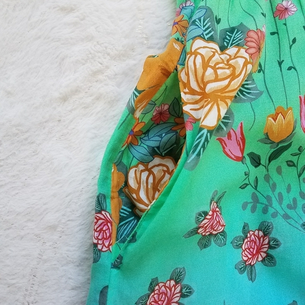 Johnny Was Rainbow Field Ruffle Tank Dress - Picture 6 of 10